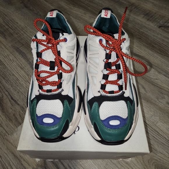 Sandro astro 1 Vert Sapin Sneakers - Picture 4 of 8